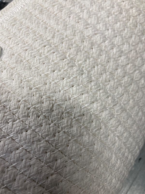 Photo 1 of ***PLZ NOTE WEAVE PATTERN OF ACTUAL ITEM IS DIFFERENT THAN STOCK PHOTO PICTURE***Beautiful Christmas Tree Collar - Authentic 28.5" Cotton Rope Tree Ring - Easy to Set Up Christmas Skirt Enhances Your Holiday Home Decor***PLZ NOTE WEAVE PATTERN OF ACTUAL I