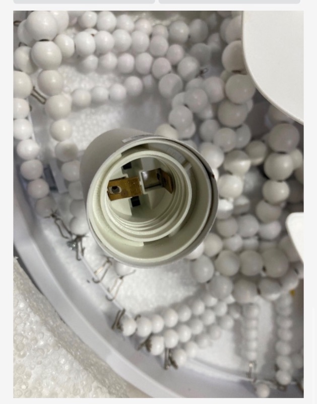 Photo 1 of ***MISSING REMOTE***VUDANZYER Boho Wood Beads Ceiling Fan with Light and Remote, 19" Bohemian Caged Flush Mount Ceiling Fan Light with 6 Speeds for Bedroom Kitchen Living Room***MISSING REMOTE***