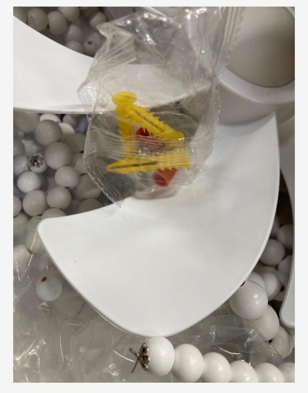 Photo 1 of ***MISSING REMOTE***VUDANZYER Boho Wood Beads Ceiling Fan with Light and Remote, 19" Bohemian Caged Flush Mount Ceiling Fan Light with 6 Speeds for Bedroom Kitchen Living Room***MISSING REMOTE***