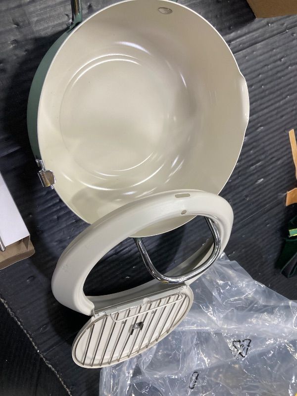 Photo 1 of ***MISSING FILTER & BAFFLE TO HOLD THERMOMETER***JAPANESE TEMPURA DEEP FRYER POT***MISSING FILTER & BAFFLE TO HOLD THERMOMETER*** ***