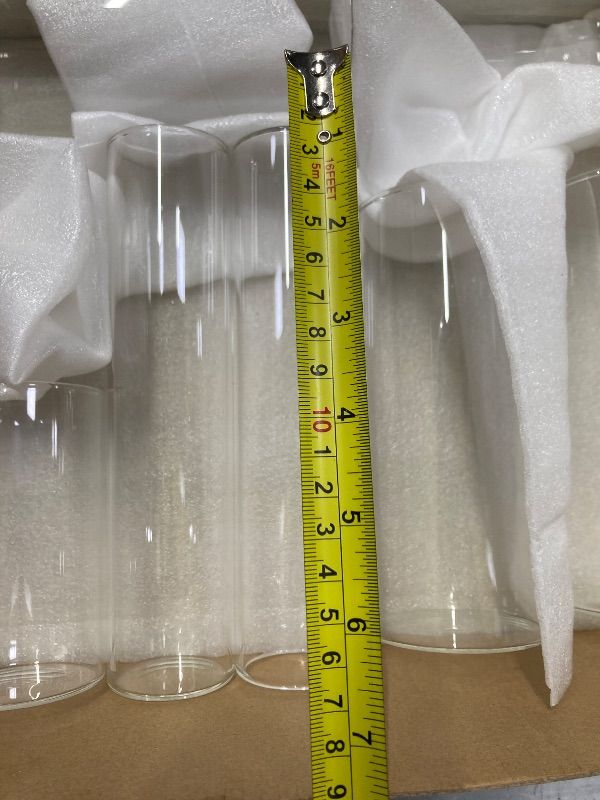 Photo 1 of 10 GLASS VASES OF VARIOUS SIZES. ALL ARE SMALL