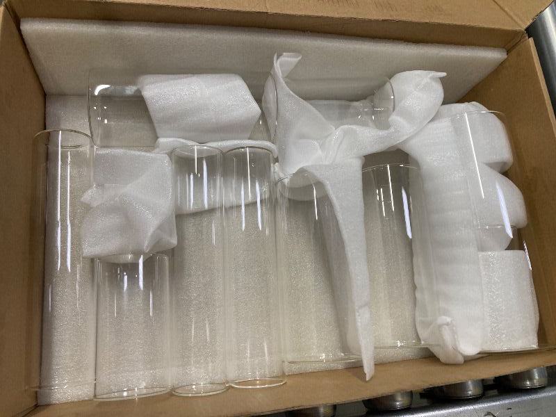 Photo 1 of 10 GLASS VASES OF VARIOUS SIZES. ALL ARE SMALL