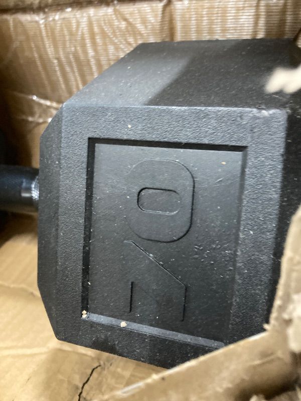 View 2 of ***1 BARBELL ONLY INCLUDED***CAP Barbell 70 LB Rubber Coated Hex Dumbbell Hand Weight - Black Handle***1 BARBELL ONLY INCLUDED***