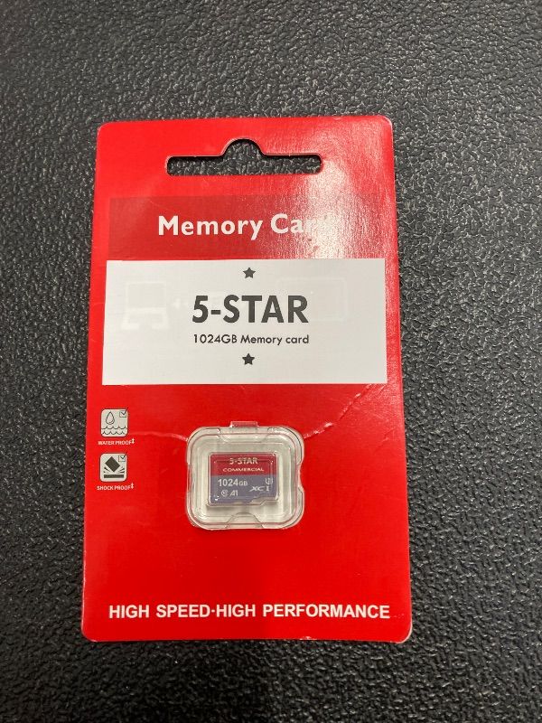 Photo 1 of 1024GB MICRO MEMORY CARD HIGH SPEED MEMORY FOR CAR NAVIGATION, SMARTPHONES, PORTABLE GAMING DEVICES, CAMERAS & DRONES