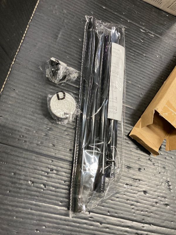 Photo 1 of ***30-63Inch***AIZESI Black Spring Tension Curtain Rod No Drilling 30-63Inch 1PCS,Non-Slip Adjustable Tension Rod,Tension Rods For Windows Non-Rust,Spring Curtain Tension Rod Extendable Window Tension Rod