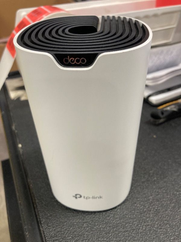Photo 1 of ***ITEM IS IN THE WRONG BOX***TP-Link Deco S4 Whole Home Mesh WiFi System - Up to 2,000 Sq.ft. Coverage, AC1900 WiFi Router/Extender Replacement, Gigabit Ports, Deco S4(1-Pack)***ITEM IS IN THE WRONG BOX***