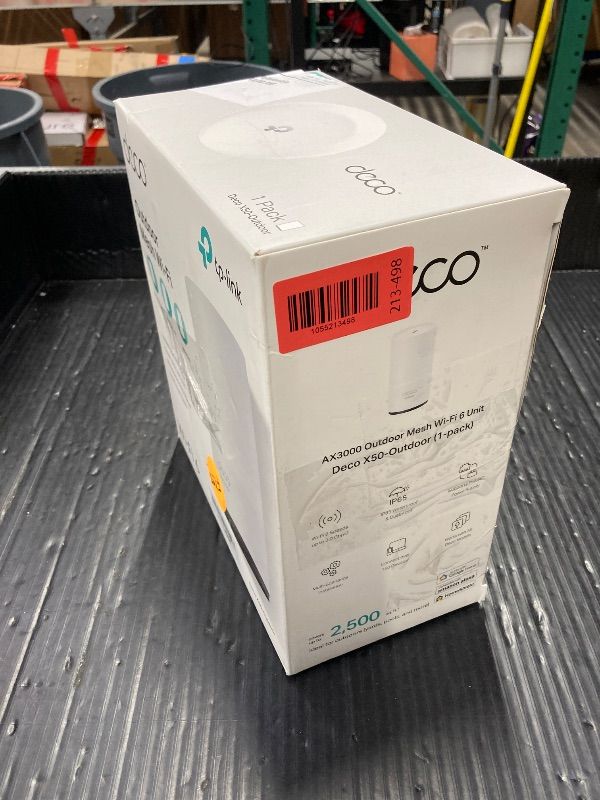 Photo 1 of ***ITEM IS IN THE WRONG BOX***TP-Link Deco S4 Whole Home Mesh WiFi System - Up to 2,000 Sq.ft. Coverage, AC1900 WiFi Router/Extender Replacement, Gigabit Ports, Deco S4(1-Pack)***ITEM IS IN THE WRONG BOX***