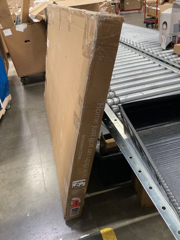 Photo 1 of ***HEADBOARD ONLY***Modway Keynote Modern Queen Curve Shaped Headboard in Heathered Weave Ivory, Woven Heathered Fabric Upholstery***HEADBOARD ONLY***