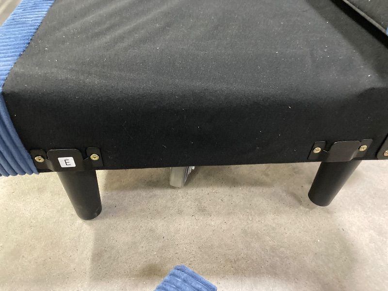 Photo 1 of ***WHAT YOU SEE IN THE PICTURES IS EVERYTHING INCLUDED**NOTHING ELSE***BLUE SOFA MEASURES JUST OVER 6' LONG & OTTOMAN***WHAT YOU SEE IN THE PICTURES IS EVERYTHING INCLUDED**NOTHING ELSE***