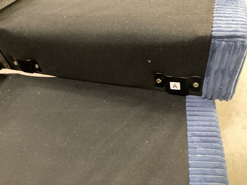 Photo 1 of ***WHAT YOU SEE IN THE PICTURES IS EVERYTHING INCLUDED**NOTHING ELSE***BLUE SOFA MEASURES JUST OVER 6' LONG & OTTOMAN***WHAT YOU SEE IN THE PICTURES IS EVERYTHING INCLUDED**NOTHING ELSE***