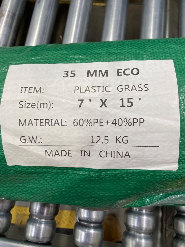 Photo 1 of ***PLASTIC GRASS***SHNOSU Artificial Grass Turf Rug 7FTX15FT Indoor Outdoor, 1.38" Pile Height Realistic Fake Grass with Drain Holes Astro Turf for Patio Garden Lawn Landscape Balcony***PLASTIC GRASS***