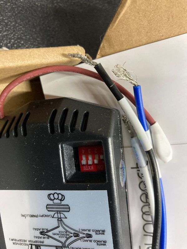 Photo 1 of ***HARDWARE MISSING***53T Kit Universal Ceiling Fan Remote Control, Replacement for Harbor Breeze Hampton Bay Hunter Litex, 3-Speed Light Dimmer FAN28R Receiver, Replace KUJCE9103 CHQ7030T UC7030T FAN-53T 2AAZPFAN53T Kit***HARDWARE MISSING**