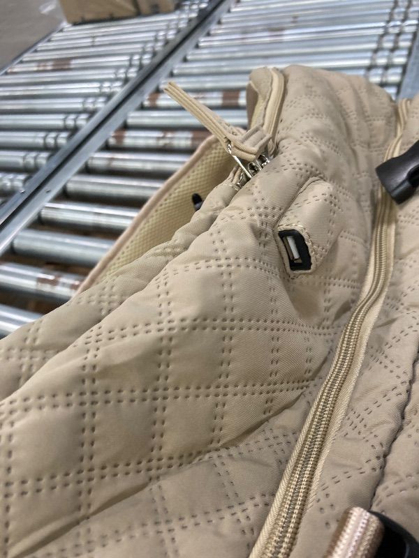 Photo 1 of ***VACCUM DEVICE IS MISSING***WONHOX Travel Vacuum Storage Backpack with Air Pump Vacuum Seal Compression Space Saver Bags Clothing Vacpack 18x14x8 inches Travel Bag Carry on Personal item Laptop Work Backpacks Women Men Khaki***VACCUM DEVICE IS MISSING**