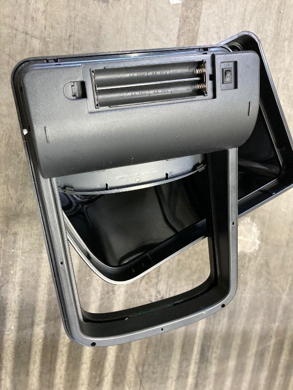 Photo 1 of ***BATTERY COVER MISSING*SMALL DENT***SENSOR TRASH CAN WITH SLIDING LID 28" HIGH X 14" WIDE***BATTERY COVER MISSING***SMALL DENT***