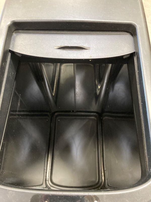 Photo 1 of ***BATTERY COVER MISSING*SMALL DENT***SENSOR TRASH CAN WITH SLIDING LID 28" HIGH X 14" WIDE***BATTERY COVER MISSING***SMALL DENT***