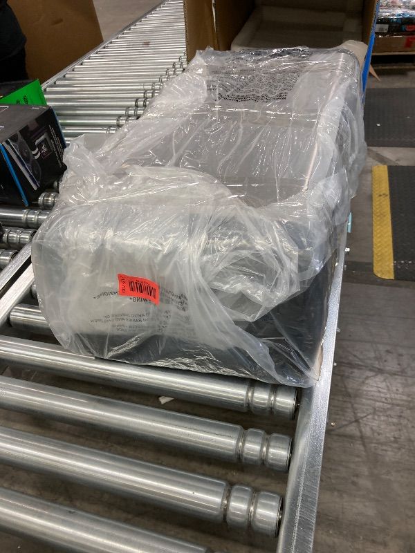 Photo 1 of ***BATTERY COVER MISSING*SMALL DENT***SENSOR TRASH CAN WITH SLIDING LID 28" HIGH X 14" WIDE***BATTERY COVER MISSING***SMALL DENT***
