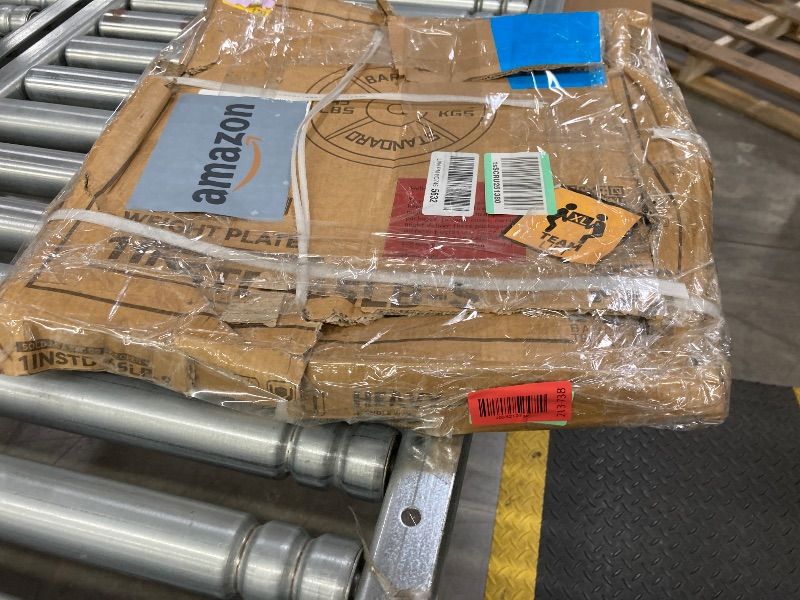 Photo 1 of ***1 WEIGHT PLATE ONLY***Fitvids 1 Inch Standard Weight Plate 45 LB Plate for Home Gym Strength Training, Deep Grip Edge***1 WEIGHT PLATE ONLY***