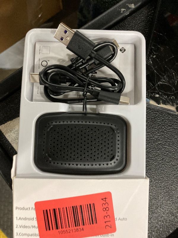 Photo 1 of **PARTS ONLY**Wireless Carplay and Android Auto Dongle Support Netflix/YouTube/TF Card,Car Play Ai Box with USBA-C and USBC-C Cable for iPhone Android,Video Box Convert Wired to Wireless CarPlay Stream to Your Car
