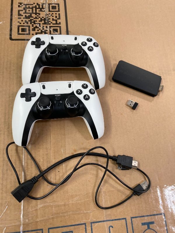 Photo 1 of **PARTS ONLY/NO BOX**FCHOZY 2026 Upgraded Retro Gaming Console, Nostalgia Game Stick Pro, Classic Video Games with 4K HDMI, 20,000+ Games and 23 Emulators, Upgraded Dual 2.4G Wireless Controllers 64GB