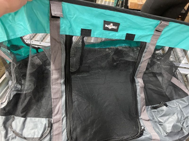 Photo 1 of **MISSING SUPPORT RODS/ONLY TENT***Foldable Pet Kitten Playpen, Upgrade Waterproof Portable Dog Cat Playpen Kennel Tent for Small Cat Dog, Retractable Shade Cover, Indoor Outdoor Use for Small Pet.