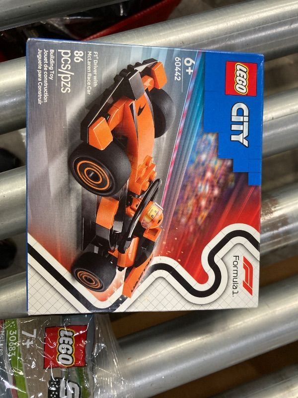 Photo 1 of **3 ITEMS/ALL SEALED***LEGO(R) CITY F1(R) Driver with McLaren Race Building Kit WITH LEGO Speed Champions McLaren Formula 1 Car 30683 AND LEGO Speed Champions Lamborghini Huracán Super Trofeo EVO 30342