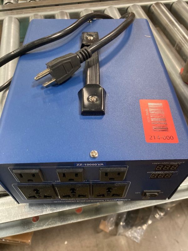 Photo 1 of **NO BOX/DAMAGED WIRE**10000W Voltage Converter Auto Transformer,110/120/220/240V Heavy Duty Step Up/Down Power Converter Transformer with 3 US Outlets,3 Universal Outlets, LCD Display,Resettable Circuit Breaker Protection