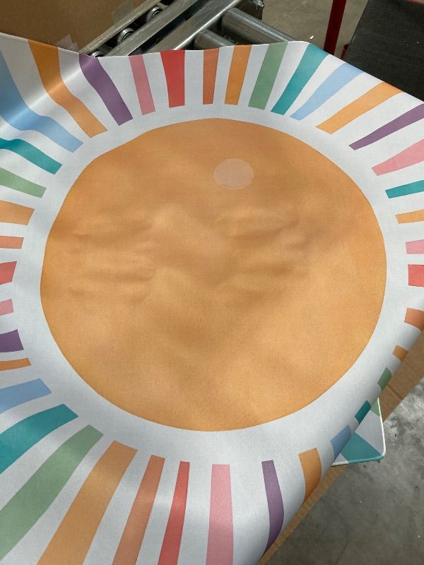 Photo 1 of **HAS SPOT-SEE PIC**Yhtrg Boho Sun Mahjong Mat for Table 31.5 X 31.5 in, Gifts for Mahjong Players, Watercolor Boho Colorful Sunshine Anti-Slip Table Cover Tablecloth for Poker Board Card Tile Game Dominoes