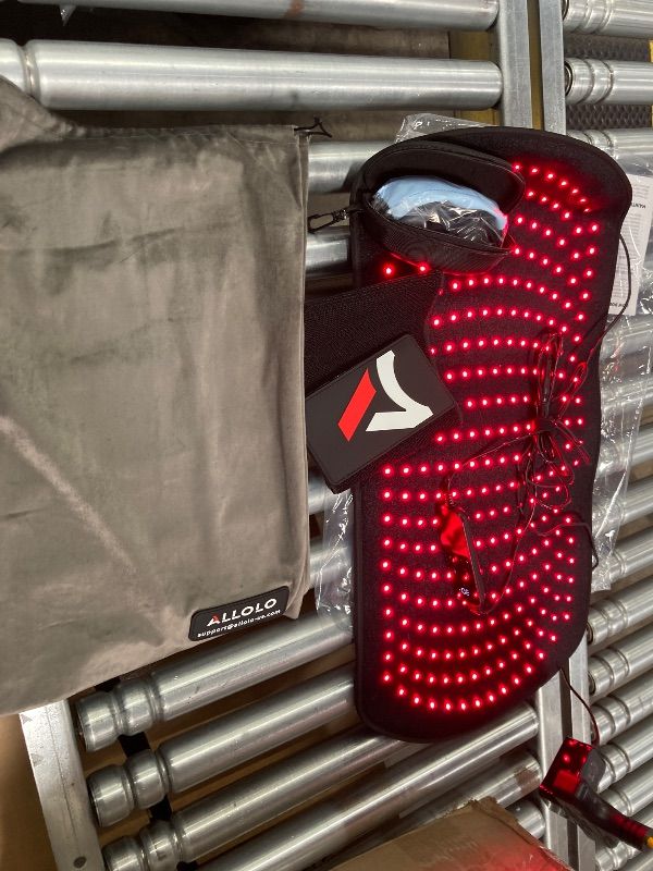 Photo 1 of **NO BOX**ALLOLO Red Light Therapy for Body, 3-in-1 LEDs Red Light Therapy Belt with Timer Remote Control, 660nm&850nm Infrared Light Therapy Pad for Body Waist Shoulder Knee, 280pcs LED 27.6"*13.9" Large Area