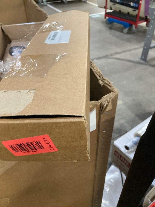 Photo 1 of **MISSING PARTS**Zeerobee Curtain Rods for Windows 32 to 72, 1 Inch Adjustable Heavy Duty Black Curtain Rod, Outdoor Indoor Room Divider Modern Drapery Pole, 32-72"