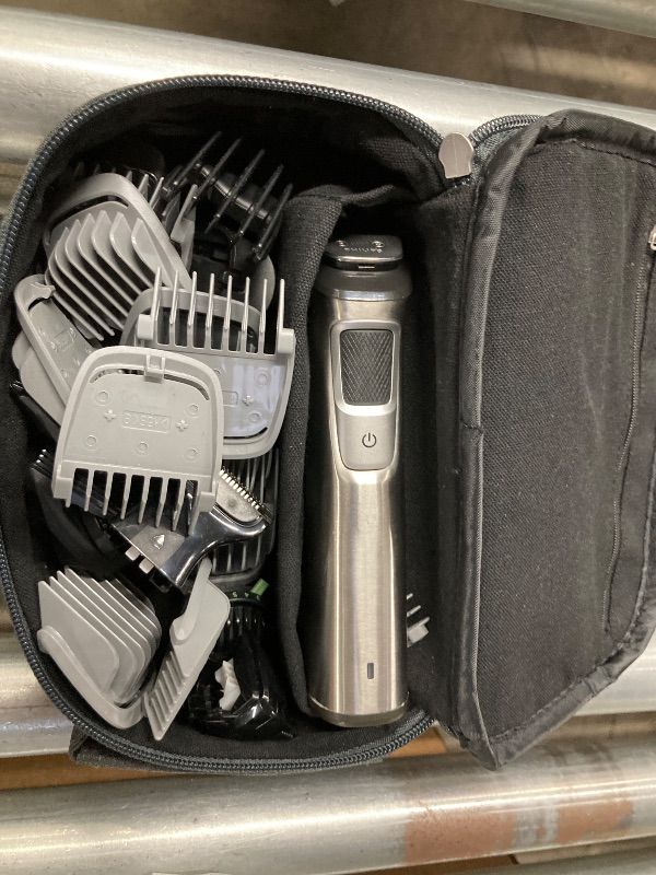 View 3 of **MISSING PARTS**Norelco Philips All-in-One 9000 Series 25-Piece Trimmer - Electric Shaver and Clipper for Face, Beard, Head & Body, Self-Sharpening Full Metal Blades, 27 Length Settings (0.5-20 mm), MG9580/40