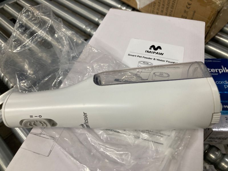 Photo 1 of **MISSING PARTS/NO BOX***Waterpik Cordless Express Water Flosser, Battery Operated & Portable for Travel & Home, ADA Accepted, Waterproof for Shower Use, White WF-02, Packaging May Vary