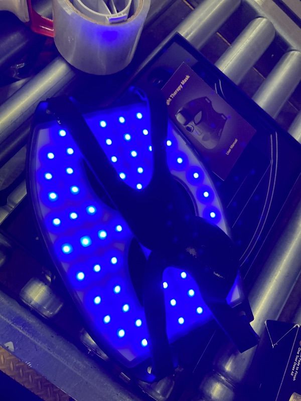 Photo 1 of **MISSING ONE EYE COVER**Red Light Therapy Mask for Face - FDA-Cleared 400-850nm LED Red & Near-Infrared Light for Skin Rejuvenation, 8 Skin Care Modes, Home Beauty Device, Relaxing Birthday Mother’s Day Gifts for Women