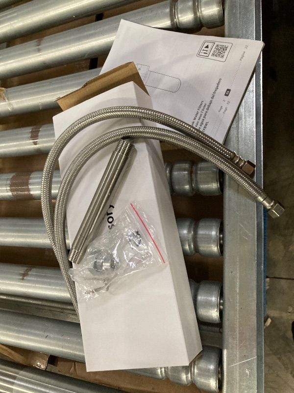 Photo 1 of **MISSING PARTS/HOSES ONLY***Amazon Basics Under Sink Water Filter System, NSF/ANSI 42 & 372 Certified, Easy Twist-and-Lock Design, 11,000 Gallons, 1 Year Service Life, White