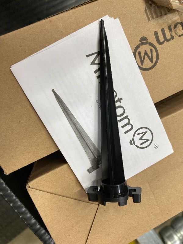 Photo 1 of 100-Pack Christmas Light Yard Stakes, 4.5 Inch Lighting Stakes for Christmas Lights Outdoor,  Yard Stakes for Outdoor Holiday Lights Use on Garden Lawn Patio Pathway Walkway – Black