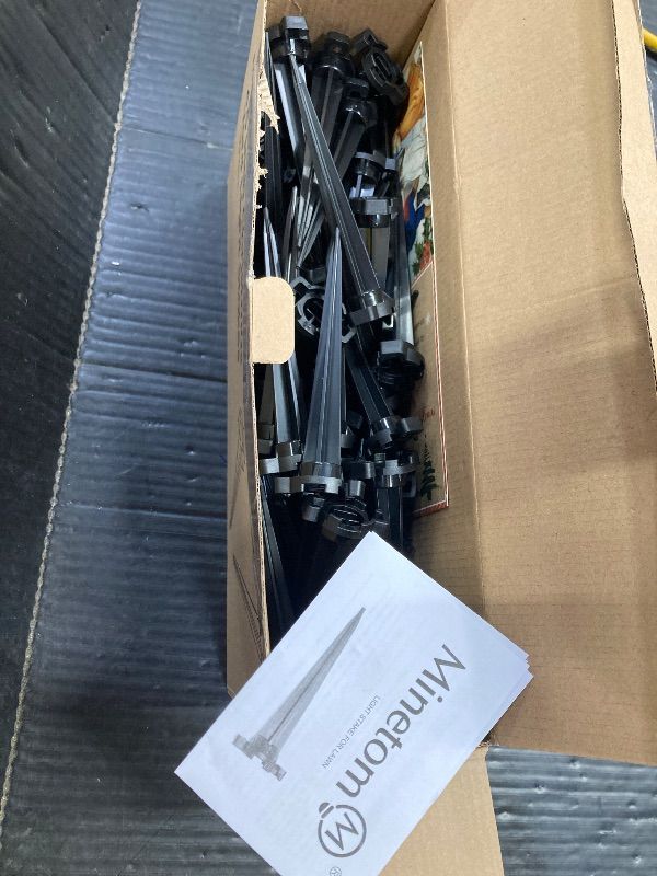 Photo 1 of 100-Pack Christmas Light Yard Stakes, 4.5 Inch Lighting Stakes for Christmas Lights Outdoor,  Yard Stakes for Outdoor Holiday Lights Use on Garden Lawn Patio Pathway Walkway – Black