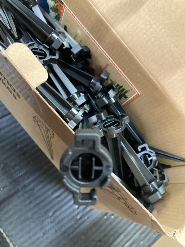 Photo 1 of 100-Pack Christmas Light Yard Stakes, 4.5 Inch Lighting Stakes for Christmas Lights Outdoor,  Yard Stakes for Outdoor Holiday Lights Use on Garden Lawn Patio Pathway Walkway – Black