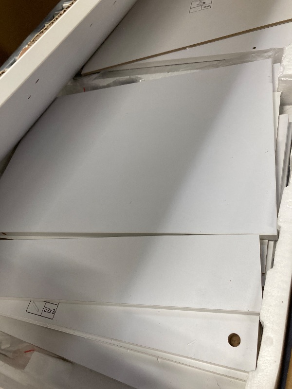 Photo 1 of Trygoal 3 in 1 Compact Vanity, Small Dresser Desk with Flip-Top Mirror & Hidden Stool, Farmhouse Vanity Desk with USB Charging Station & 3-Color Lighting, Nightstand with Visible Glass Desktop, White