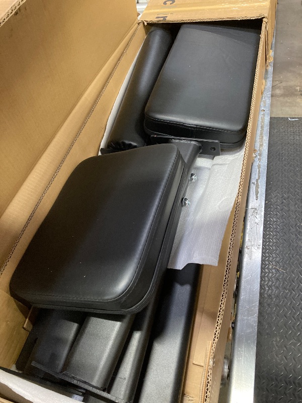 Photo 1 of ***(BOX 1 OF 2, MISSING 2 OF 2 - SELLING INCOMPLETE AS PARTS ONLY)*** 
Hip Thrust Machine – 900LBS Capacity Glute Bridge Machine, Plate-Loaded Butt Workout Equipment with Adjustable Footboard, Heavy Duty Glute Builder for Home Gym Strength Training