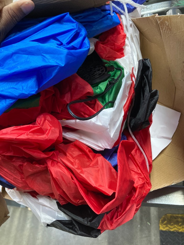 Photo 1 of 10FT Christmas Inflatable Archway Santa Claus and Snowman with Bow LED Lights Yard Art Decoration
