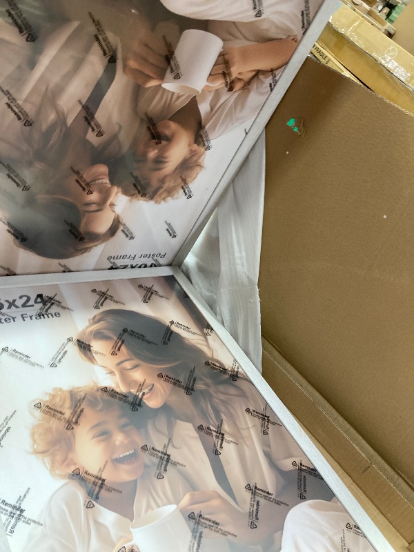 Photo 1 of ***MISSING ONE FRAME****FinalFind 16x24 Picture Frame Set of 3, Distressed White Wood Grain 16x24 Frames for Horizontal and Vertical Wall Mounting (3 pack,White)