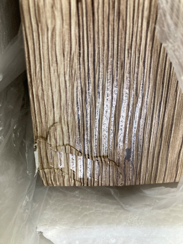 Photo 1 of ***SEE PIC DAMAGE ON ONE CORNER** GIA Home Furniture Series Modern Coffee Table with Features a Stylish Design? MDF and Non-Slip mat Assembly?1 Pack,Stylish Wood Color