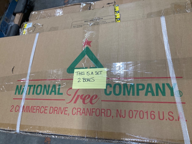 Photo 1 of ***THERE ARE 2 BOXES IN THIS ORDER BOX 1 & 2***National Tree Company 12 ft Pre-Lit Dunhill Fir Artificial Christmas Tree, 1,500 Clear Lights, 7,794 Tips, Includes Stand, Green***THERE ARE 2 BOXES IN THIS ORDER BOX 1 & 2***