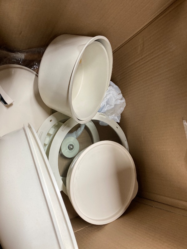 Photo 1 of Astercook 20 Piece Pots and Pans Set Non Stick, Cookware Set with Detachable Handle, Oven Safe, Induction Ready, Stackable RV Kitchen Cooking Set Removable Handles, Cream White
