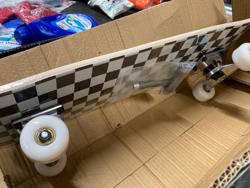 Photo 1 of 31 X8 Pro Complete Skateboards 7-Layer Canadian Maple Double Kick Concave Deck Skate Boards Suitable for Beginners Girls Boys Kids Youths Teens and A
