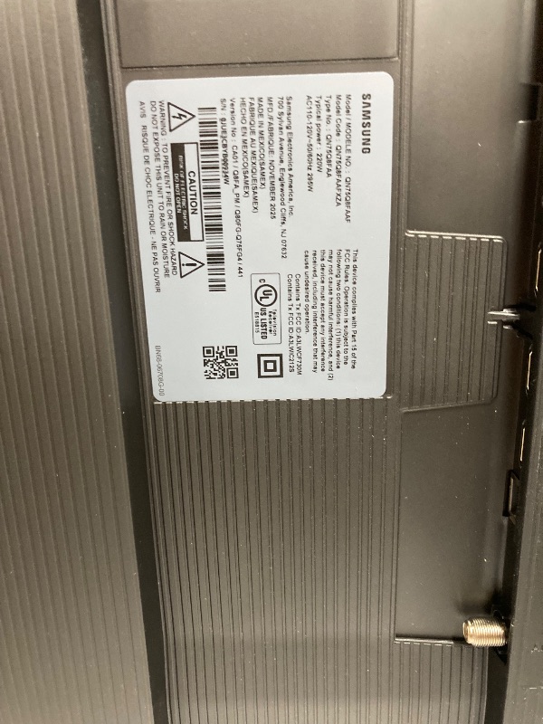 Photo 1 of Samsung 75-Inch Class QLED Q8F 4K UHD Smart TV (2025 Model) Q4 AI Processor, 100% Color Volume with Quantum Dot, AirSlim Design, Endless Free Content, Samsung Vision AI, Alexa Built-in