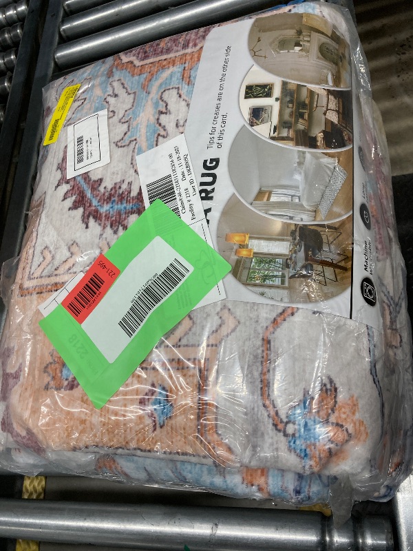 Photo 2 of VUNATE 2'x3' Area Rugs Door Mat Washable Rugs Floral Vintage Entry Rug Botanical Indoor Doormat Soft Carpet for Entryway Kitchen Laundry Room Bathroom Rugs Contemporary Home Decor Green