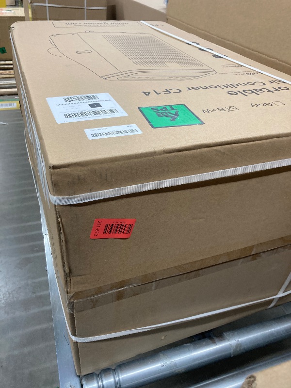 Photo 1 of 14,000 BTU Portable Air Conditioner Quiet AC Unit with Cooling, Fan, Dehumidifier & Energy-Saving Mode | Covers Up to 750 Sq. Ft | Remote Control | White with Black Top | Ideal for Rooms/Living Room