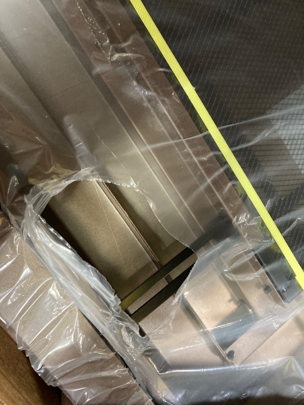 Photo 1 of ***ACTUAL ITEM IS BROWN***ITEM IS BROWN***Stanbroil Fireplace Glass Bi-fold Style Door, BROWN Finish, Medium, Decorative Fireplace Screen Door for Fireplace Accessories***WIDTH 30"-37" X HEIGHT 25.5"-32.5"***ACTUAL ITEM IS BROWN***ITEM IS BROWN***