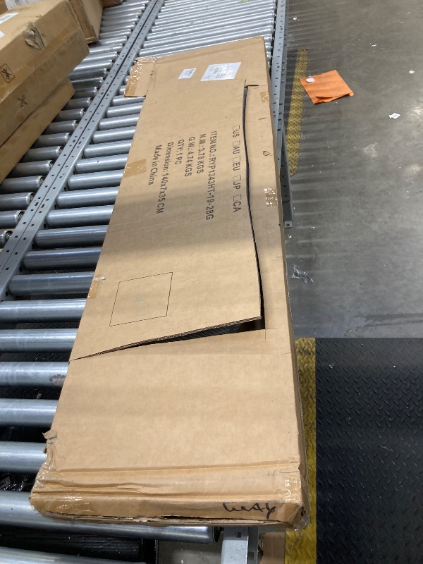 Photo 1 of ***(DAMAGE -SELLING AS IS)*** KK KINGRACK Ironing Board, Iron Board Full Size with Hanger & Rotating Nonslip Feet, 7 Level Height Adjustable, 43x13 in, Yellow