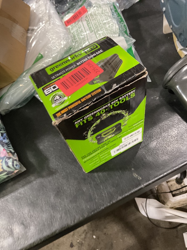Photo 1 of Greenworks 60V 2.0AH High Current (HC) Battery | Provides Fade-Free Power for Maximum Performance | Compatible with 75+ 60V Greenworks Tools